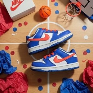 Nike Dunk Low TD Game Royal Crimson White Size 5C